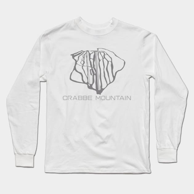 Crabbe Mountain Resort 3D Long Sleeve T-Shirt by Mapsynergy